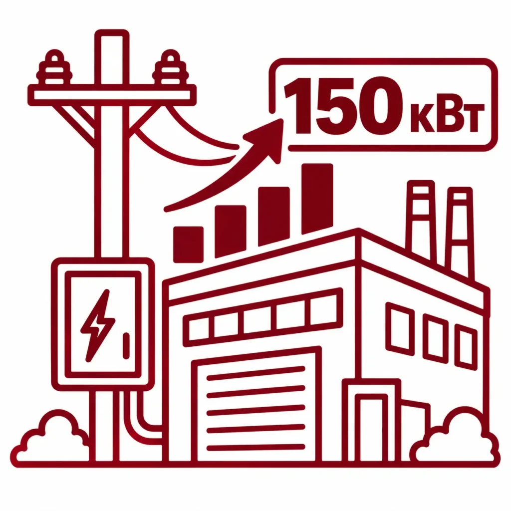 Увеличение мощности до 150 кВт